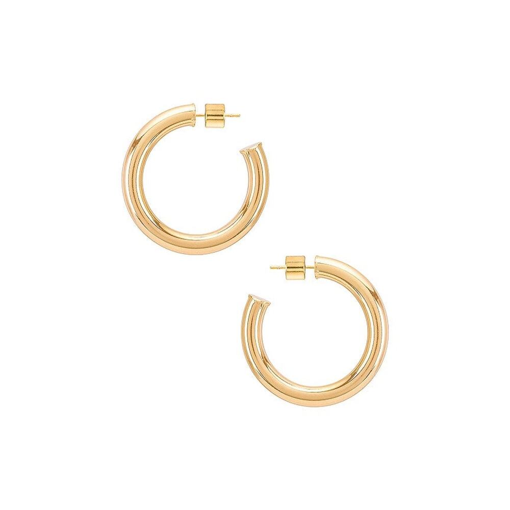 Natalie B Jewelry Adina Hoop Earring - One Size Gold Plated